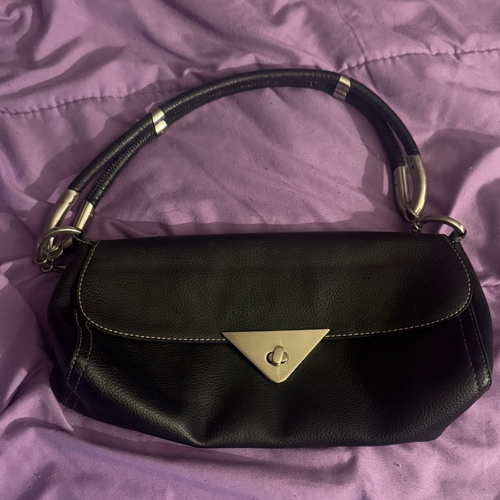 Elegant Black Leather Women's Bag